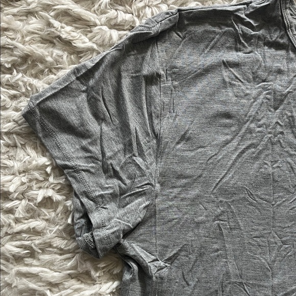 Awry Charcoal Gray Men’s Crop Top - Picture 3 of 7